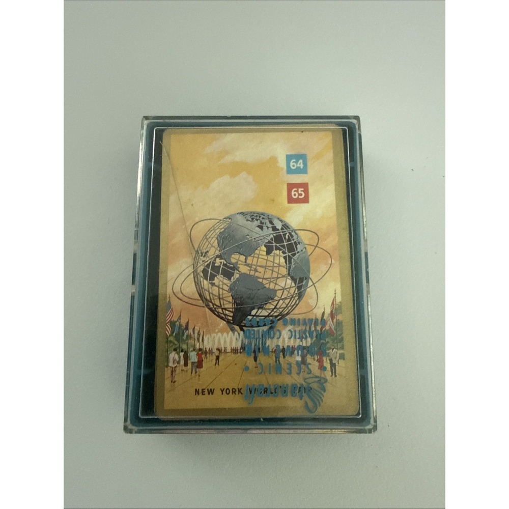 New York Worlds Fair 1964-1965 Vintage Stand craft 54 Playing Cards